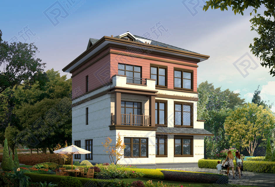 农村自建新中式别墅外观设计图纸L0210新中式2.jpg