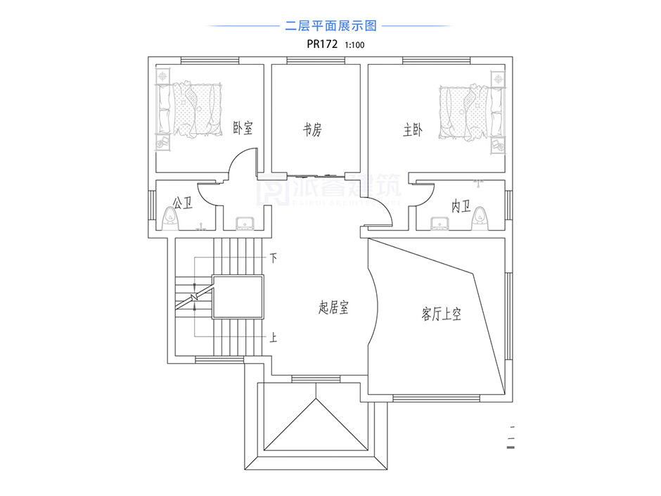 PR172 农村三层复式客厅欧式别墅全套图,豪华小别墅,新农村别墅,农村自建房设计,派睿建筑
