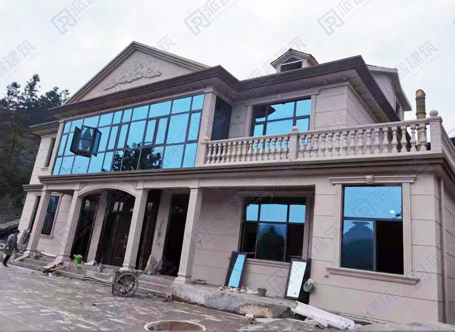 湖南怀化-农村自建二层双拼别墅建筑设计图纸-派睿建筑