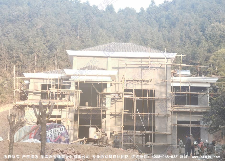 农村自建新中式别墅设计图YQ159实景1.jpg