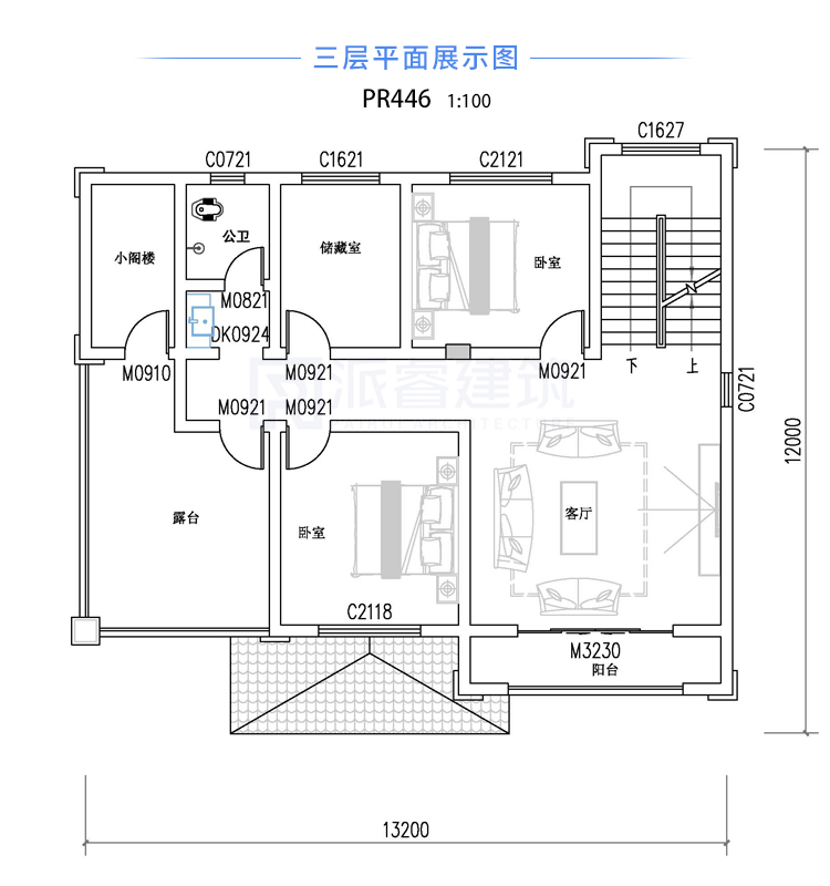 PR446 美丽乡村欧式外观别墅全套设计图纸_豪华别墅,新农村别墅,农村自建房设计,派睿建筑