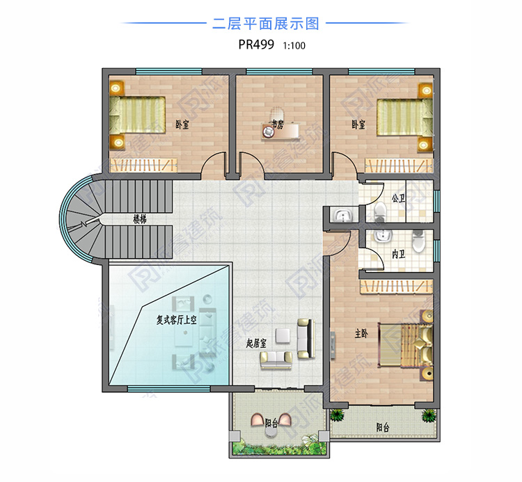 农村现代风格别墅设计外观图pr499(3).jpg