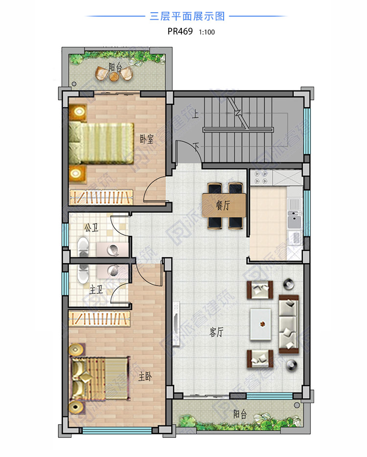 小洋楼四层半房屋施工图pr469(4.jpg