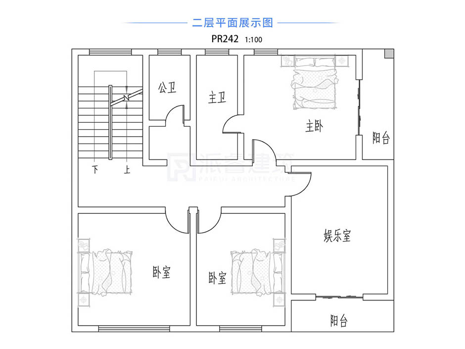 PR242 农村三层带大露台欧式别墅全套图纸_豪华别墅,新农村别墅,农村自建房设计,派睿建筑