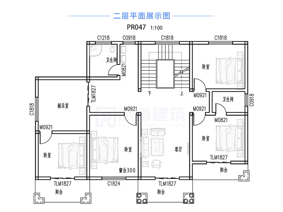 PR047 大气豪华的三层欧式别墅设计施工图纸
