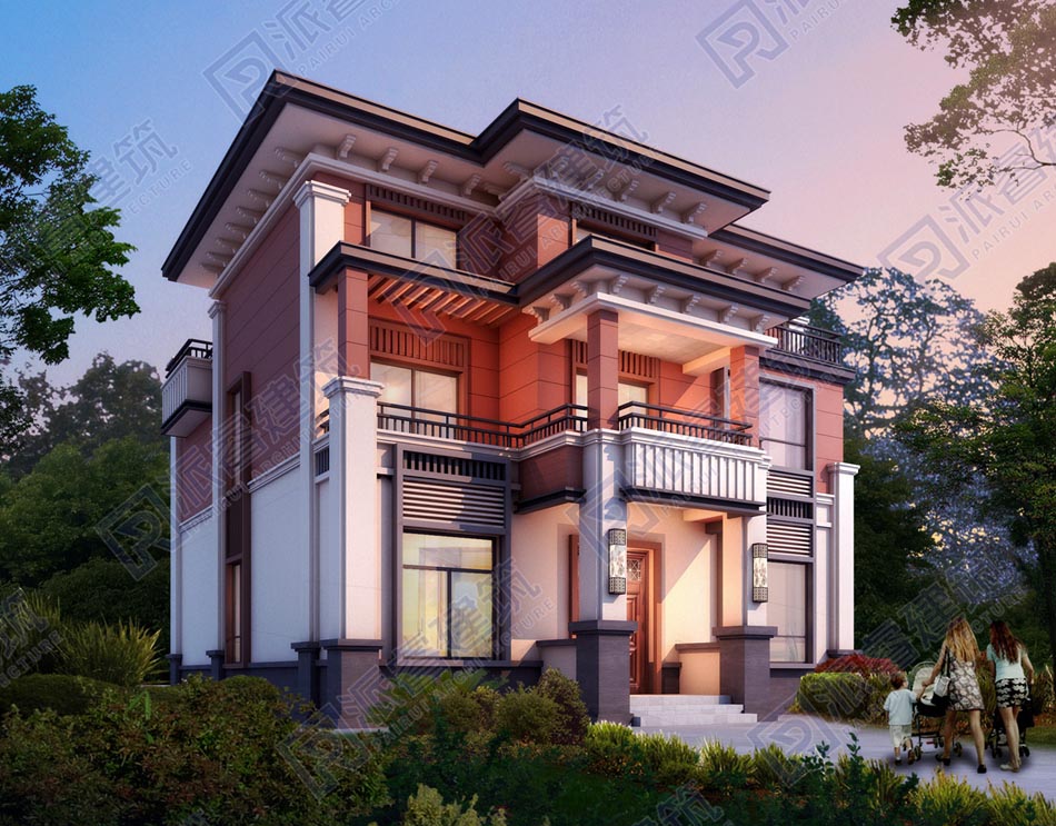 农村自建房设计图三层别墅,派睿建筑.jpg