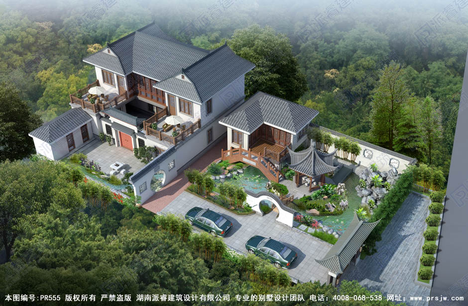 农村自建中式四合院别墅设计图纸,庭院别墅效果图 (5).jpg