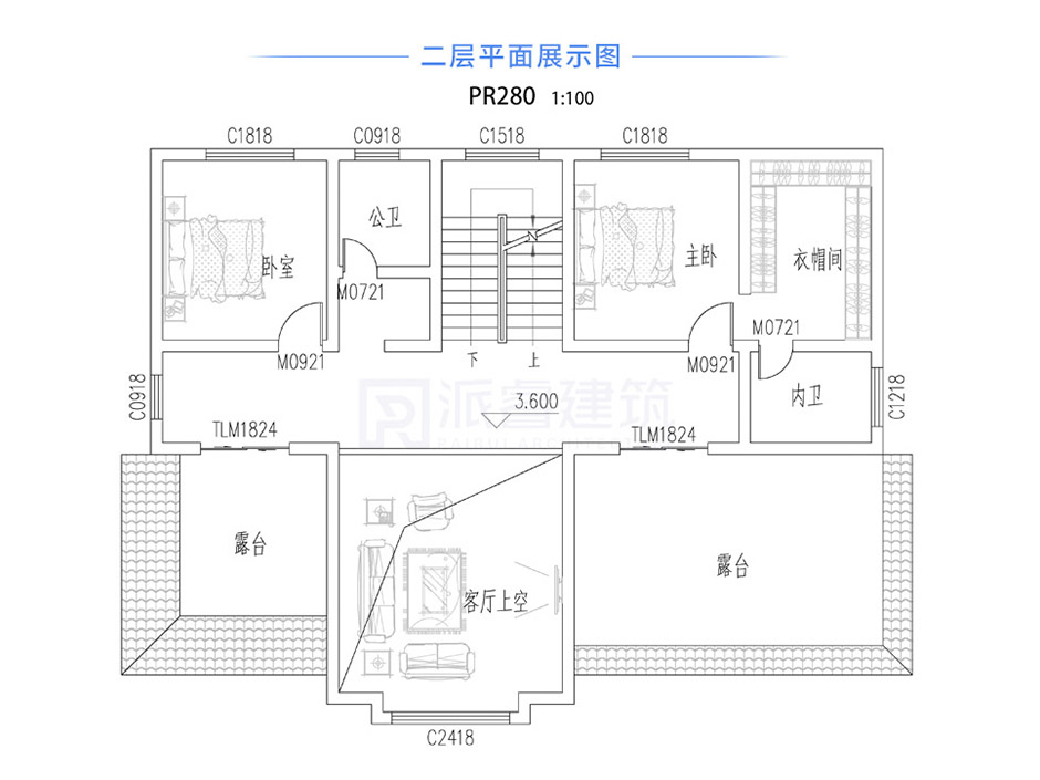 PR280 农村二层小别墅，简欧风格实用美观别墅设计图片,新农村房屋设计,农村自建房别墅图片,派睿建筑