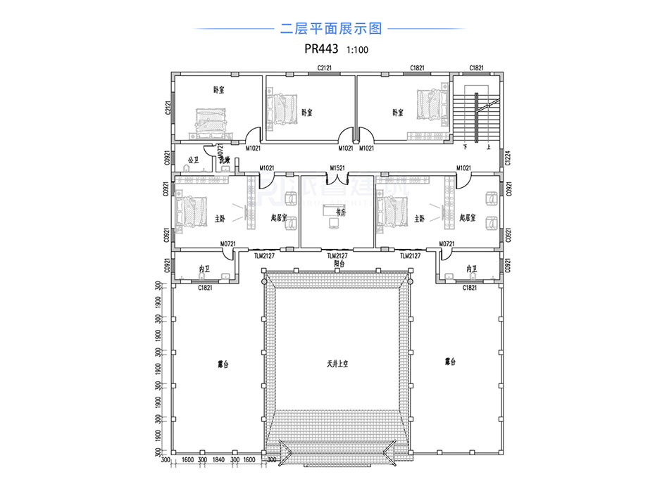 PR443 农村豪华型四合院全套设计，施工图全套图纸-派睿建筑