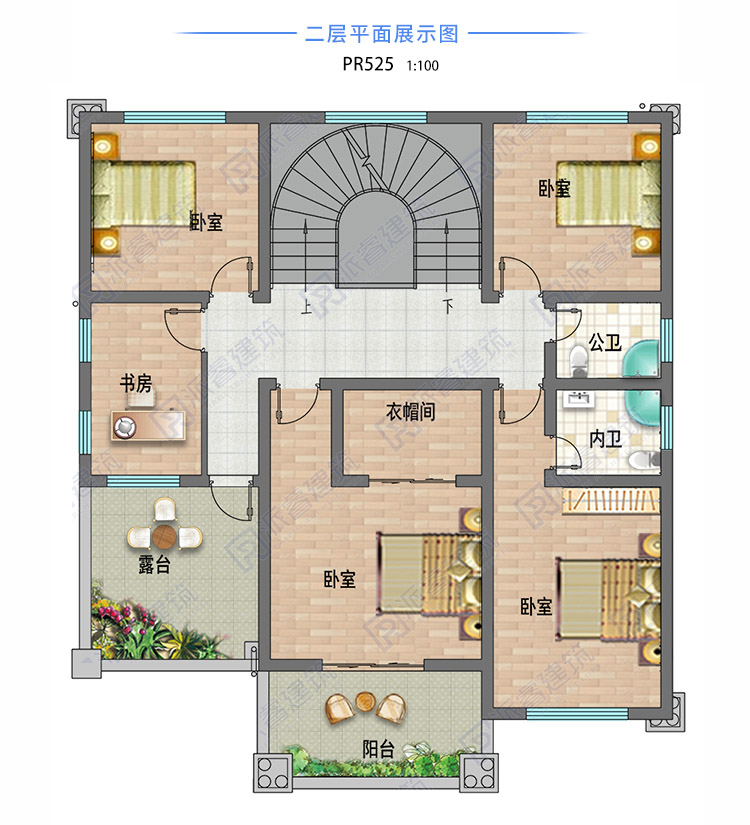 新农村自建房设计图三层pr525(4).jpg