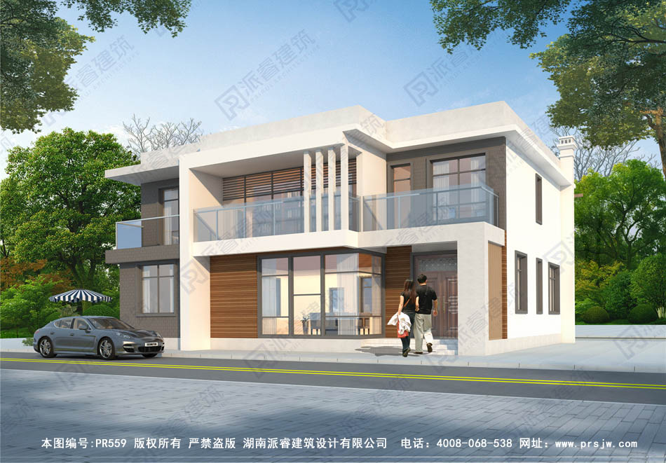 农村现代风格自建房效果图二层PR559首页图.jpg