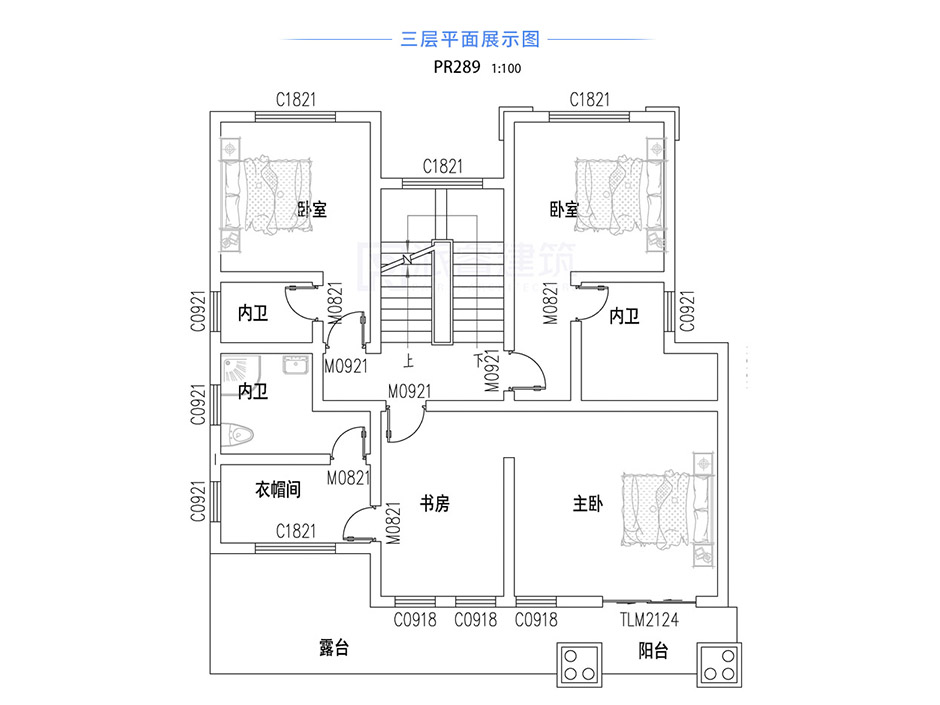 PR289 农村四层复式客厅带车库豪华别墅设计全套施工图纸,别墅图片,派睿建筑