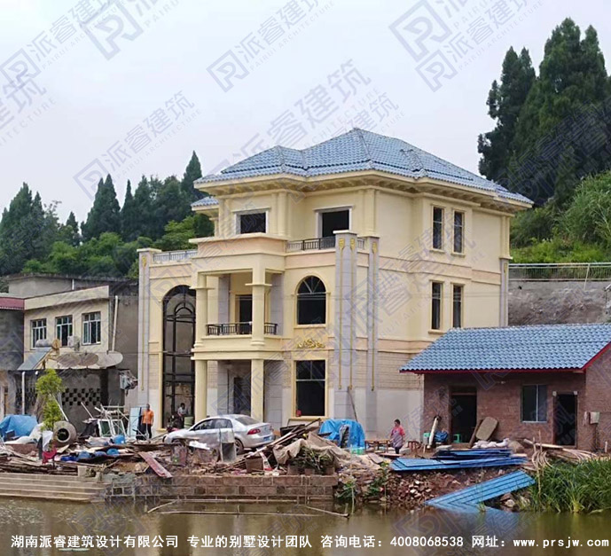 贵州安顺-157平农村自建三层别墅_ 农村自建房设计实景图-PR271