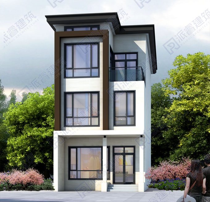 PR504-现代最新款农村自建房设计图三层_小空间大利用