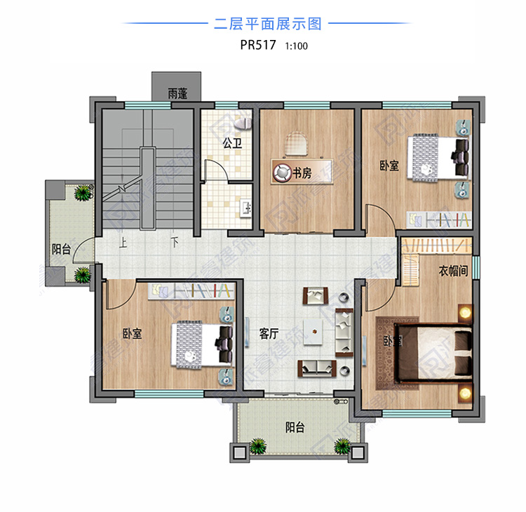 农村新中式别墅设计图纸pr517(3).jpg