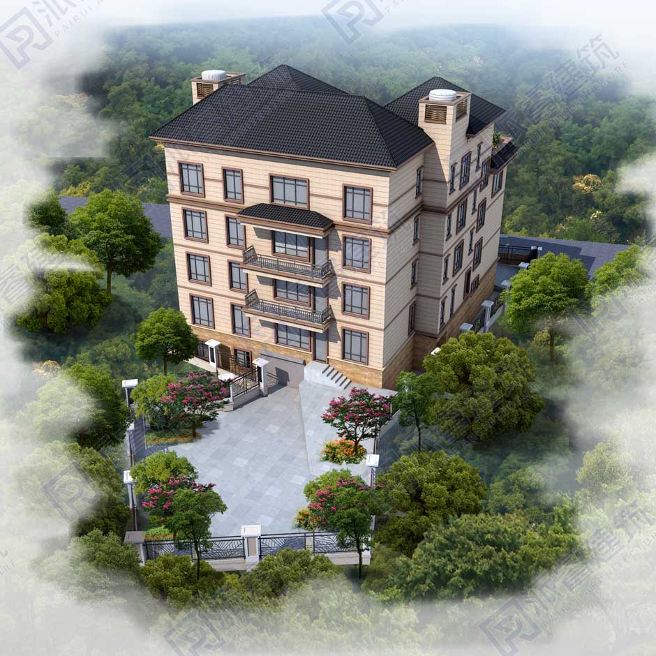 农村自建新中式别墅外观设计图纸L0183新中式1.jpg