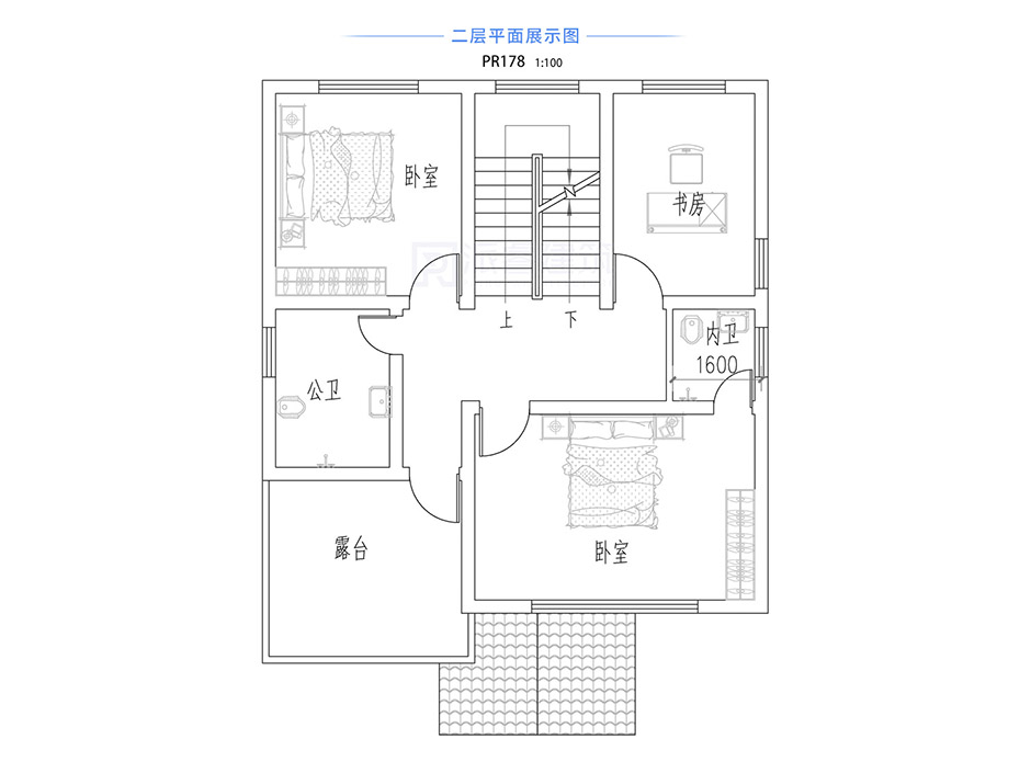 PR178 农村二层小别墅-别墅设计图片,新农村房屋设计,农村自建房别墅图片,派睿建筑
