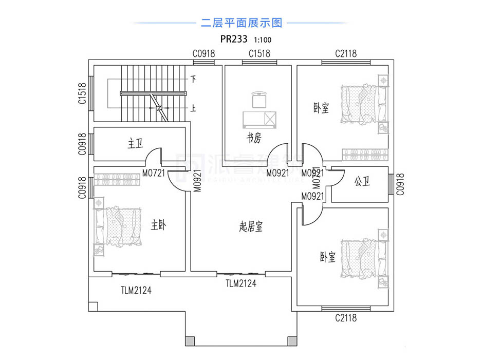 PR233 简欧四层豪华别墅设计全套施工图纸,别墅图片,派睿建筑