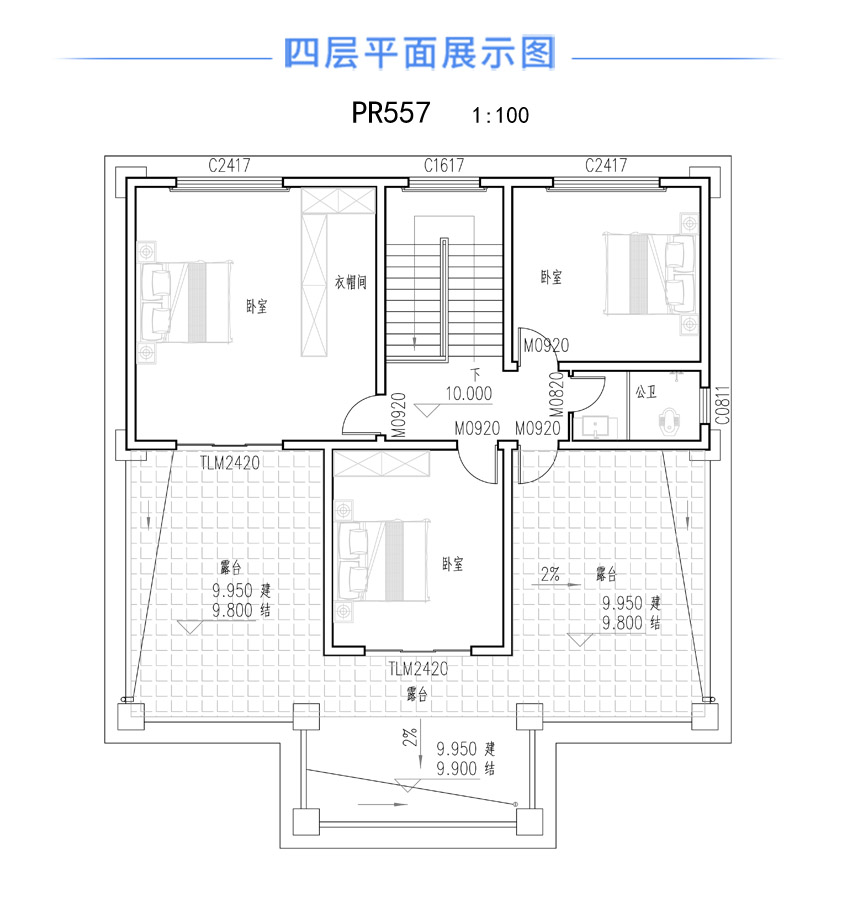 200平欧式别墅外观效果图 (5).jpg