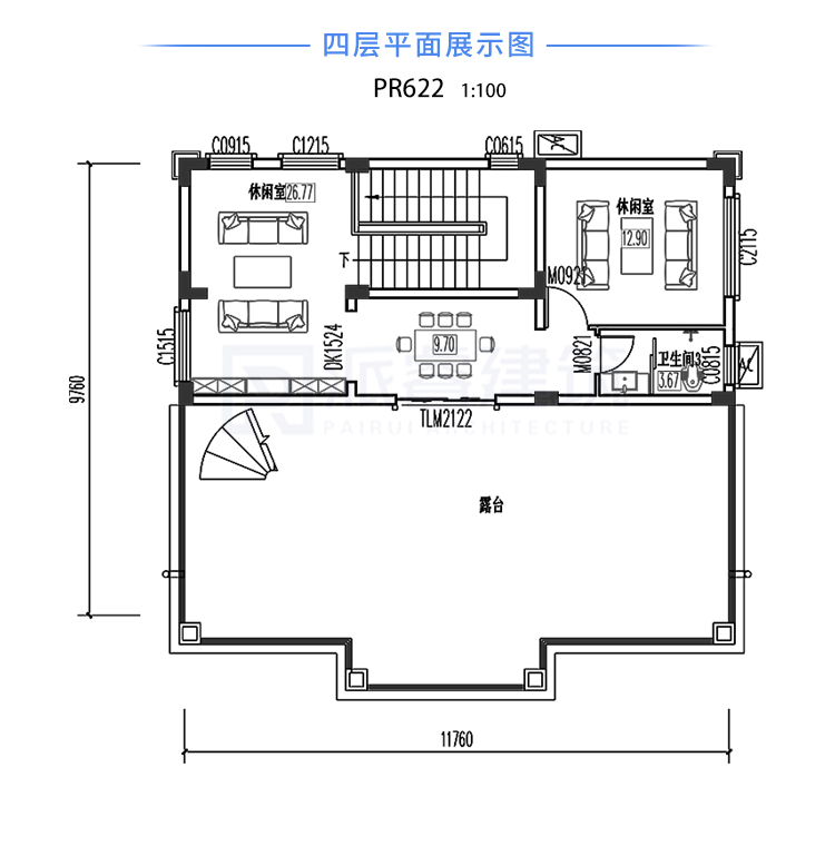 116平欧式简约 | 4层时尚大别墅，褪去浮华装饰，回归大气实用!-PR622