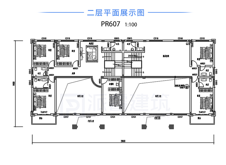 农村三层双拼别墅，外观精美实用性强，兄弟感情好-PR607