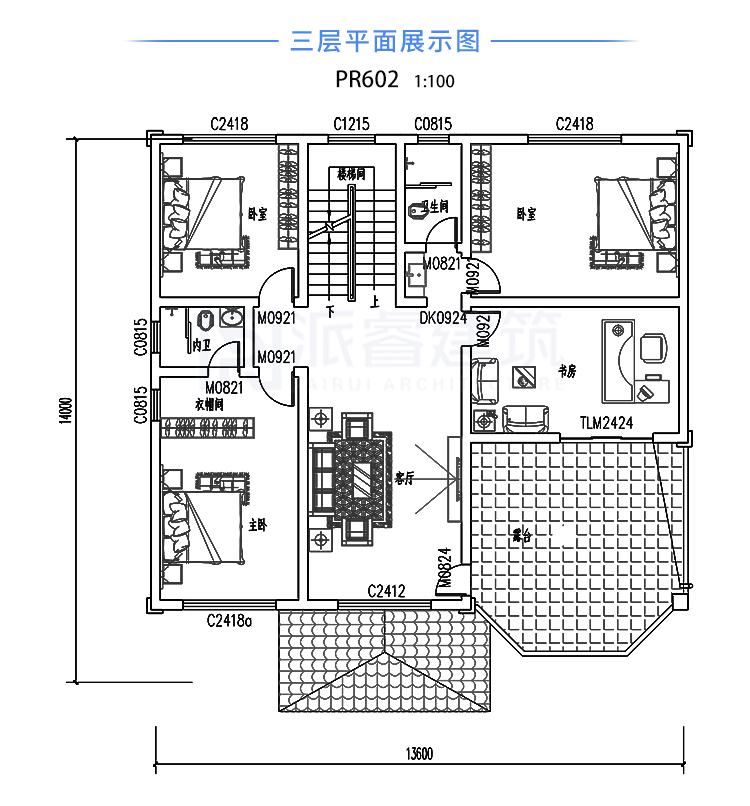 178平米经典实用三层简欧别墅，从精致到实用，每一处设计都让人心动！-PR602