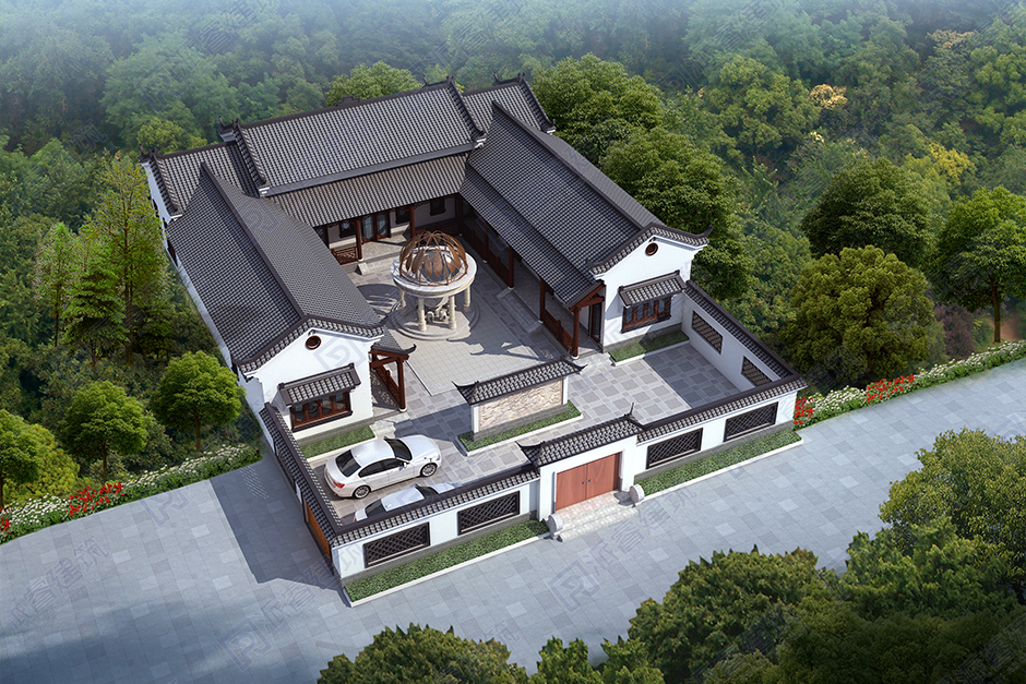 中式四合院别墅，建套四合院传三代，200年不用重建-PR625